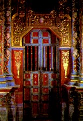 Indigenous art in a mexican church