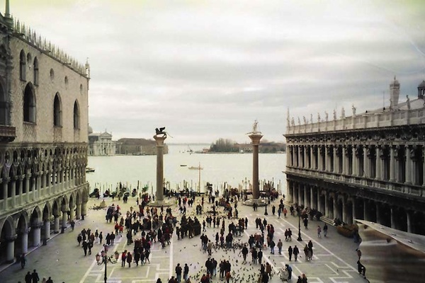 St Mark's square, Venice, and the mouth of the river